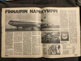 Uusi Maailma 1975 nr 3 ilmestynyt 5.2.1975, Anneli Björkling ja Olli Koskimies, Liisa ja Risto Orko, Finnair DC-10