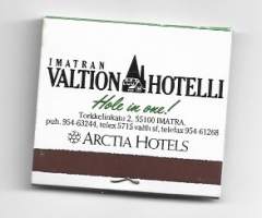Imatran Valtion Hotelli  -  täysi mainostulitikkuaski tulitikkuaski, tulitikkurasia