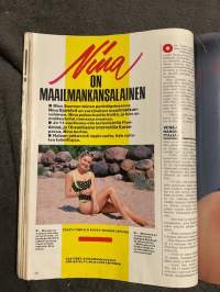 Nykyposti 1990 nr 7, Nina Björkenfelt, Helinä Ilkka, Meedio Olli Kalajoki, nyt puhuu Mikkelissä vammautunut poliisi