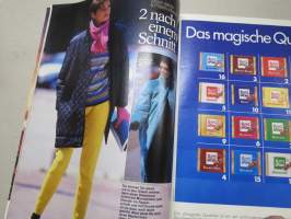 Neue Mode 1987 nr 11 - Tysk tidskrift met utförliga arbetsbeskrivningar på svenska -saksankielinen käsityölehti, mukana ruotsinkieliset ohjeet ja kaava-arkit