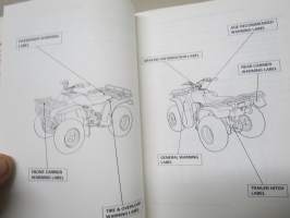 Honda TRX300FW 4X4 1994 Owner´s Manual -mönkijä, käyttöohjekirja englanniksi