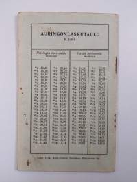 Aamuvartio kalenteri 1935