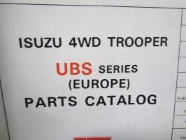 Isuzu €WD Trooper UBS series (Europe) 1983- Parts Catalog -varaosaluettelo