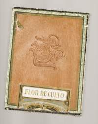 Flor de Culto  sikarilaatikko puuta 16x22x4   tuotepakkaus