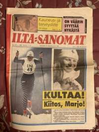 Ilta-Sanomat 17.2.1987, Marjo Matikainen kultaa (Oberstdorf MM)