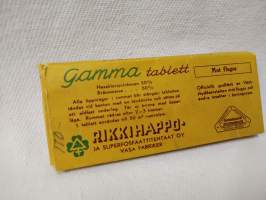 Gamma tabletti tyhjä tuotepakkaus