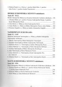 Niilo ja Marketta Mänty : Sukuhistoria, 1 - Sukupolvet I-VI
