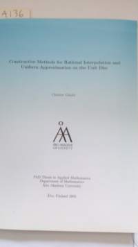 Constructive methods for rational interpolation and uniform approximation on the unit disc