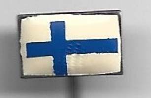 Suomen lippu -  neulamerkki rintamerkki emali