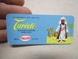 Valio Turisti arabi &amp; kameli -juustoetiketti