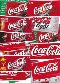 Coca Cola  -   juomaetiketti  n  15 kpl erä