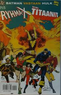 Marvel - Ryhmä-X. Teinititaanit/Batman vastaan Hulk/v. 1999 .  (Sarjakuvalehdet, sopii keräilykappaleeksi)