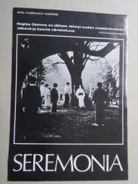 Seremonia, ohjaus Nagisha Oshima -elokuvajuliste