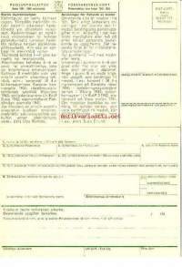 Sodan 1941-1945 muistomitali - blanco anomiskaavake/kortti