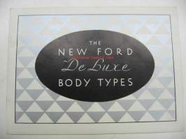 The New Ford De Luxe Body types -myyntiesite kopio