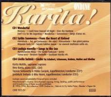 CD - Karita Mattila - Karita!.  1999. 4 CD kokoelma, siisti! (Opera, Romantic, Folk) (Latin, Classical, Folk, World, &amp; Country, Stage &amp; Screen). Yht. 81 laulua!