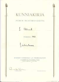 Piirinmestaruus 1948 Jääkiekossa  - kunniakirja 1948