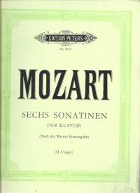 Sechs Sonatienen fur Klavier    /  Mozart H Volger  1952