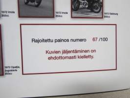 Jarno &quot;Paroni&quot; Saarinen maailmanmestari 1972 -kortti &amp; kuva-albumi nro 67 / 100