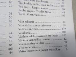 Finnhits 2 Suomen suursuosikit 1970-2006 -nuotit ja sanat, kaikki kappalenimet näkyvät kohteen kuvissa.