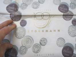 Stockmann 1862-1962 100 vuotta -käärepaperiarkki vuodelta 1962