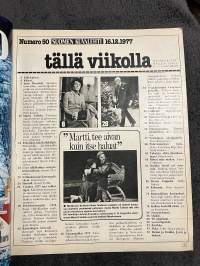 Suomen Kuvalehti 1977 nr 50, Martti Talvela, Linnanjuhlat 1977, Suomen ainoa laillinen murtokopla