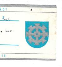 Forssan Uusi Apteekki Forssa,   - resepti signatuuri 1972