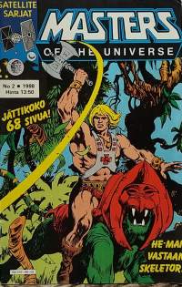Satellite - sarjat. Masters of the  Universe 2/1988.  He-Man vastaan Skeletor.  (Sarjakuvalehdet)