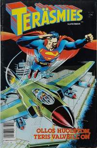 Teräsmies - Superman 11/1990.    Ollos huoleton Teris valveill`on !  (Sarjakuvalehdet, sopiva keräilykappaleeksi)