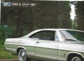 Ford XL 2d HT 1967 - juliste taitettu kirjekokoon