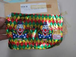 Leaf (ent. Hellas) Circus -suklaamuna, alumiinifolikääre, noin 1 000 kpl pakkaus vuodelta 1992