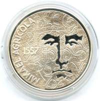 10 euro 2007 Mikael AgricolaHopeaa  25.5 g (925/1000)  . pillerissä