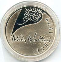 10 euro   2008 Mika WaltariHopeaa / silver 25.5 g (925/1000)  . pillerissä