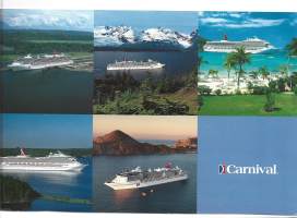 Carnival - laivakortti, laivapostikortti kulkematon postikortti A5 koko kulkematon