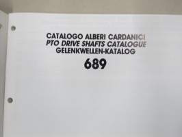 Bondioli &amp; Pavesi PTO Drive Shaft Catalogue 689 akselit / nivelet -myyntiesite / tuoteluettelo