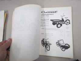 Jalonen Oy Mopedi-, polkupyörä- ja polkupyörän osahinnasto 1966