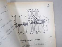 Zetor 4712, 4718 List of Spare Parts, Ersatzteilliste -varaosaluettelo