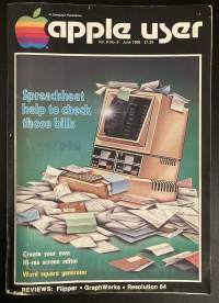 Apple User 6/1986 - Sisältää mm. Reviews: Flipper, GraphWorks, Resolution 64 sekä paljon aikansa mainoksia