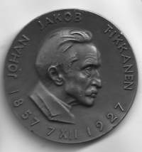 Johan Jakob Tikkanen 1857-1927 ( W Aaltonen ) mitali taidemitali 55 mm