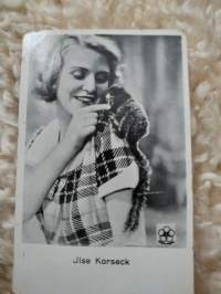 Filmitähti kuva/keräily kortti Jlse Korseck v. 1943