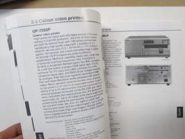 Sony Video Equipment 1994 -kattava luettelo videolaitteista ja tarvikkeista ammattikäyttöön
