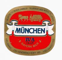 Koff  IV A Munchen- olutetiketti