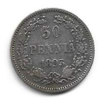 50  penniä  1893  hopeaa