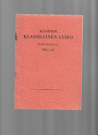 Kuopion Klassillinen Lyseo 1962 - 63  vuosikertomus  oppilasluettelo
