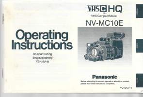 Panasonic VHS Compact Movie NV-Mc10E - käyttöohje