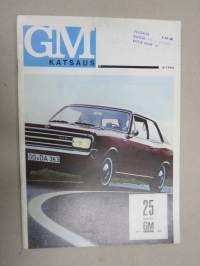 GM Katsaus 1966 nr 4, sis. mm. seur. artikkelit / kuvat / mainokset; GM suomessa 25 vuotta - historiaa, Uudet Vauxhall Viva &amp; Opel Rekord, Amerikkalaisia uutuuksia,