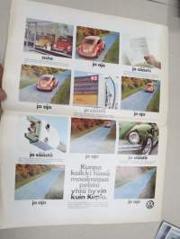 Kupla 1973 nr 4, Volkswagen asiakaslehti, kansikuva Jukka Kuoppamäki, Kamerasafari, seminologit ratissa, Mimmin nurkka, ym.