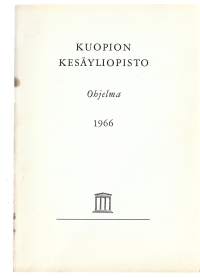 Kuopion Kesäyliopisto Ohjelma 1966