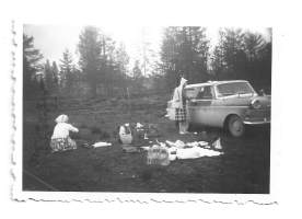 Opel farmari m 1961  - autovalokuva valokuva 6x9  cm