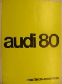 Audi 80 1972 lehdistön koeajoselostuksia 